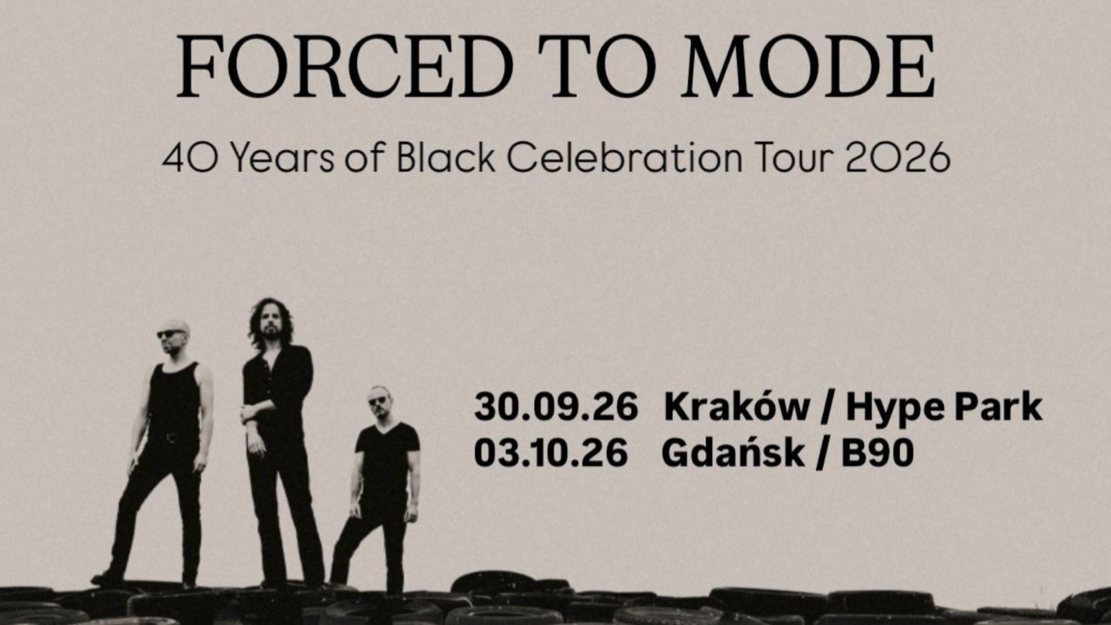 FORCED TO MODE „CZARNA CELEBRACJA” – 40 lat BLACK CELEBRATION | GDAŃSK 2026